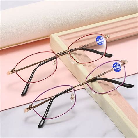 Progressive Multifocus Computer Reading Glasses Blue Light Blocking Titanium Alloy Spring Hinge ...