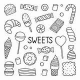 Sweets Coloring Vector Art Icons And Graphics For Free Download sketch template