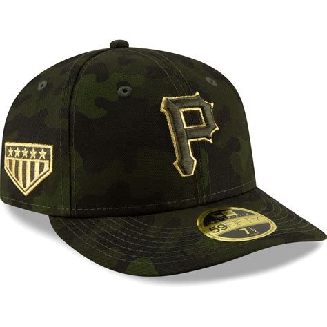 Pittsburgh Pirates New Era 2019 MLB Armed Forces Day On-Field Low Profile 59FIFTY Fitted Hat ...