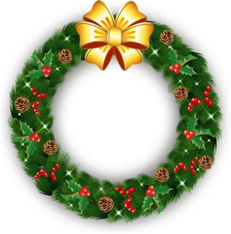 Free christmas wreath vector vectors free download graphic art designs