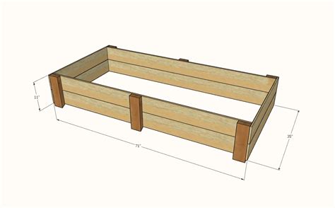 Cedar Raised Garden Beds from Fence Pickets - Double Width | Ana White