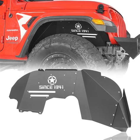 Front Inner Fender Liners Steel for 2020-2021 Jeep Gladiator - u-Box Offroad