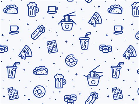 Animated Food Pattern by Alex Kunchevsky for OUTLΛNE on Dribbble