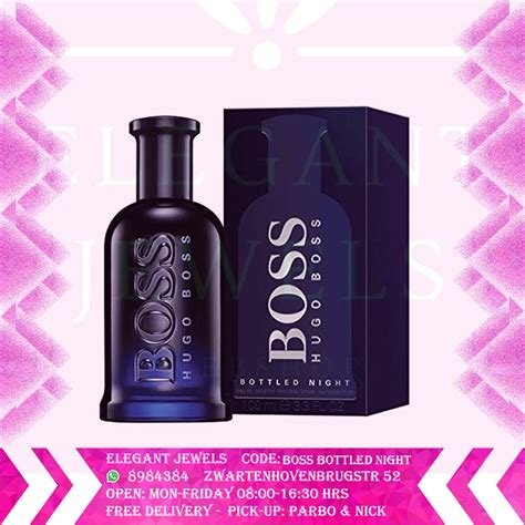 Men Perfume Boss Bottled Night 3.4 oz – Elegant Jewels