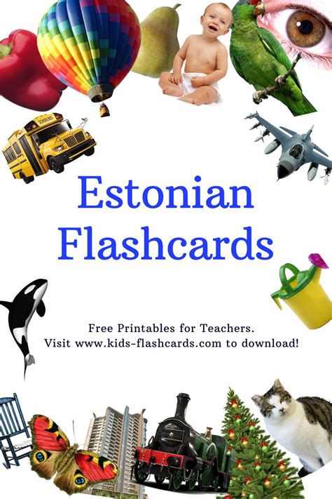 1000+ Estonian Flashcards Online for Toodlers (PDF files)