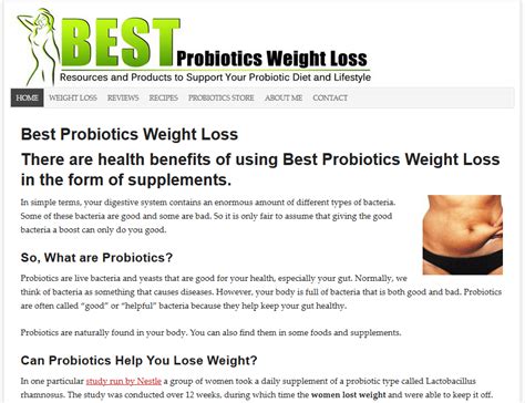 Best Probiotics Weight Loss - L'homme de l'ecosse