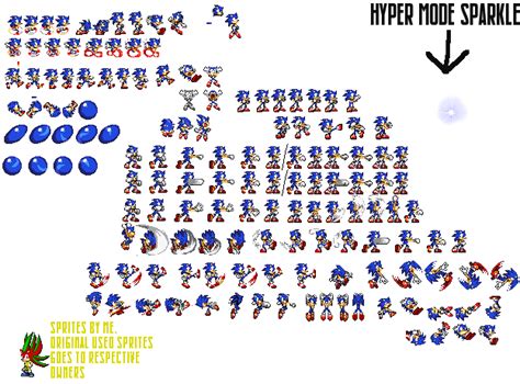 Classic Sonic Sprites (Fully Complete) by hypershadicspriter33 on ...