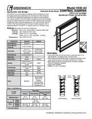 Gravity Ventilators (Models FGI, FGR, GRS, WIH, WRH - Greenheck