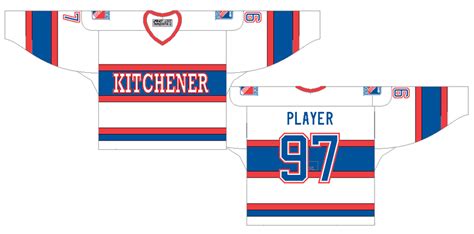 Kitchener Rangers Uniform - Alternate Uniform - Ontario Hockey League ...