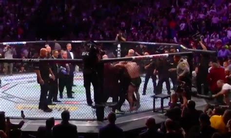 A Random Dude Rushed Into The Octagon To Protect Conor McGregor During ...