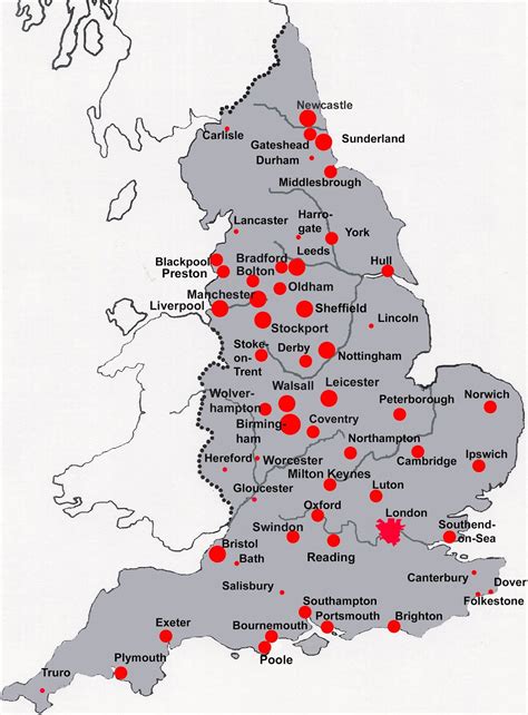 England Map - england map cities - Europe Maps - Map Pictures / A large ...