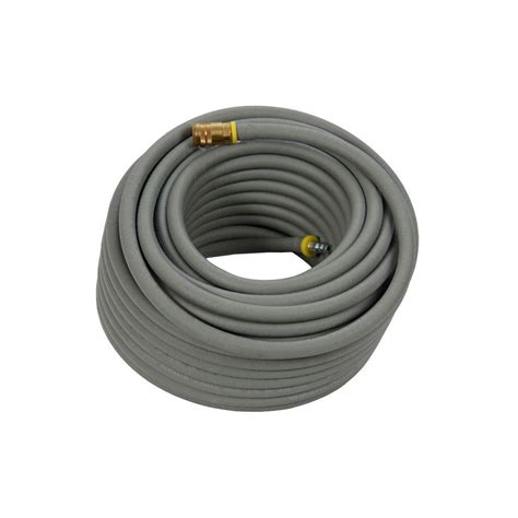 Air Compressor Air Hose Replacement Gray Rubber w/ Couplers 3/8 in. x 50 ft. | eBay