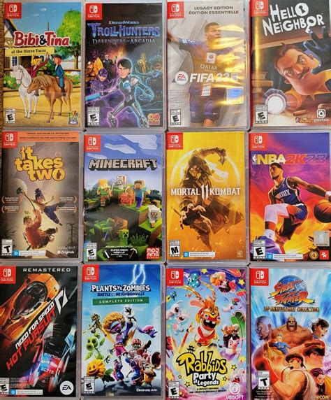 Nintendo Switch Video Game Lot -FIFA 23 NBA 2k23 Troll Hunter Ring Fit Rabbid | eBay