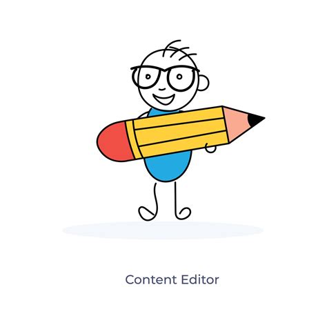 Cartoon Content Writer 2111988 Vector Art at Vecteezy