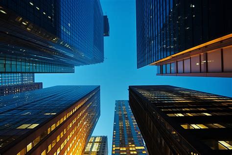 Top Of Modern Buildings Dusk And Night Time Background, Architecture ...