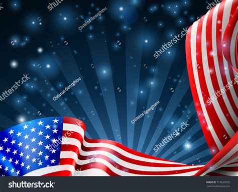 American Flag Patriotic Background Design Stock Vector (Royalty Free) 715627870 | Shutterstock