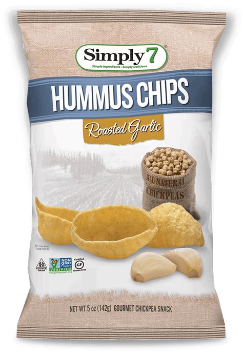 Roasted Garlic Hummus Chips - Simply 7 SnacksSimply 7 Snacks