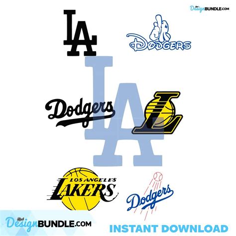 Los Angeles Dodgers Svg, Los Angeles Dodgers Bundle Svg, Los Angeles ...