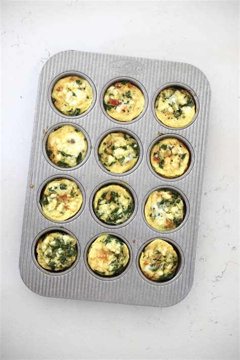 Egg Bites Recipe - Spinach and Feta Egg Bites — THE HEAPING HARVEST