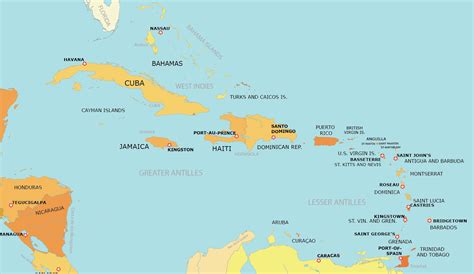 Caribbean Map Collection (Printable) - GIS Geography