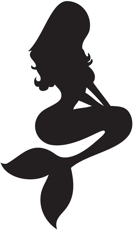 Mermaid Clipart Black And White | Free download on ClipArtMag