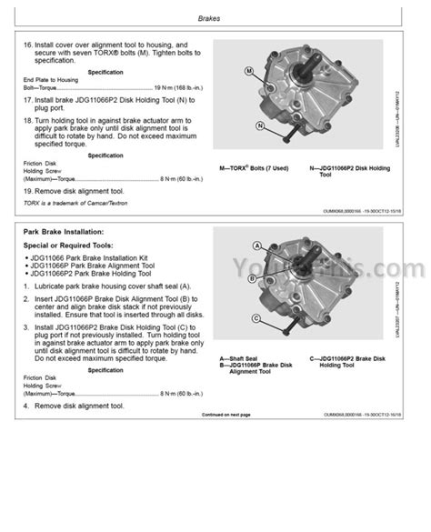 John Deere XUV 825i S4 Repair Manual Operation Test and Adjustments ...