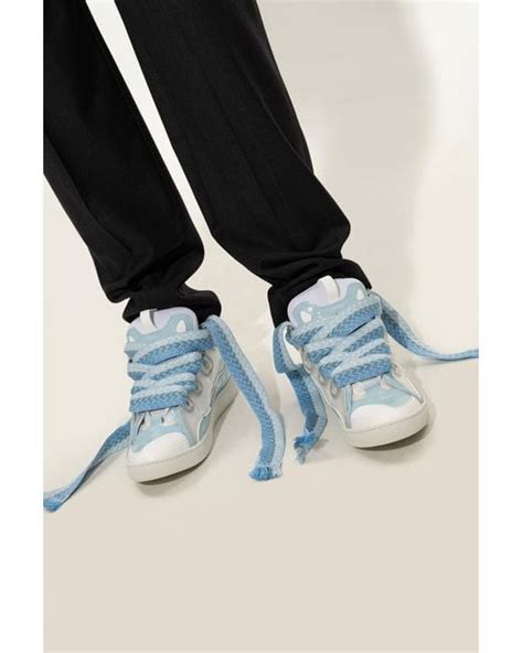 Lanvin 'curb' Sneakers in Blue for Men | Lyst