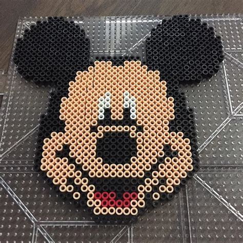 Image result for mickey mouse perler bead patterns | Perler bead ...