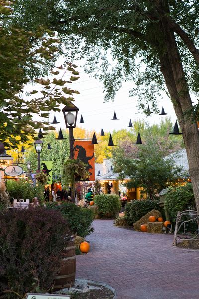 Gardner Village Shopping Path during WitchFest