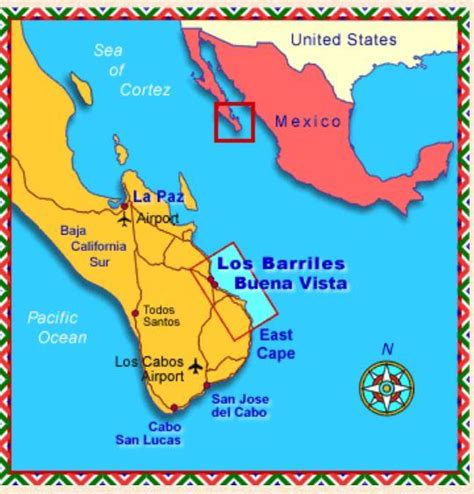 Los Barriles Baja Mexico Map