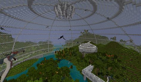 jurassic world aviary Minecraft Map