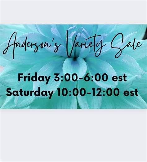 Anderson's Variety Yard Sale