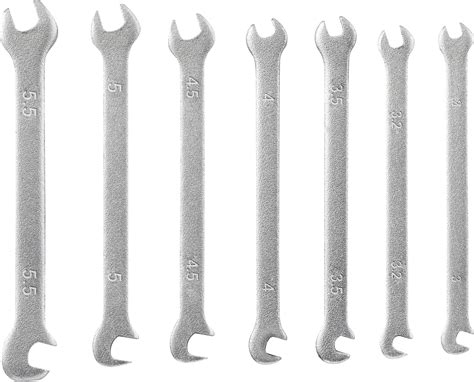 TOOLCRAFT TO-4985421 Double-ended open ring spanner set 7-piece 3 - 5.5 ...