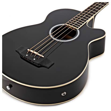 Washburn AB5 Acoustic Bass, Black at Gear4music