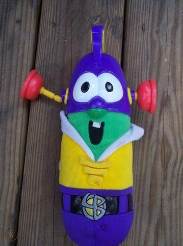 Veggie Tales Larry Boy Super Suction Ears Talking Plush | #81665996