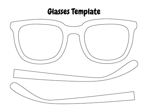 Sunglasses Template Printable