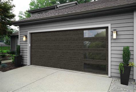 Residential with Passing Door Insulated Aluminum Glass Garage Door from ...