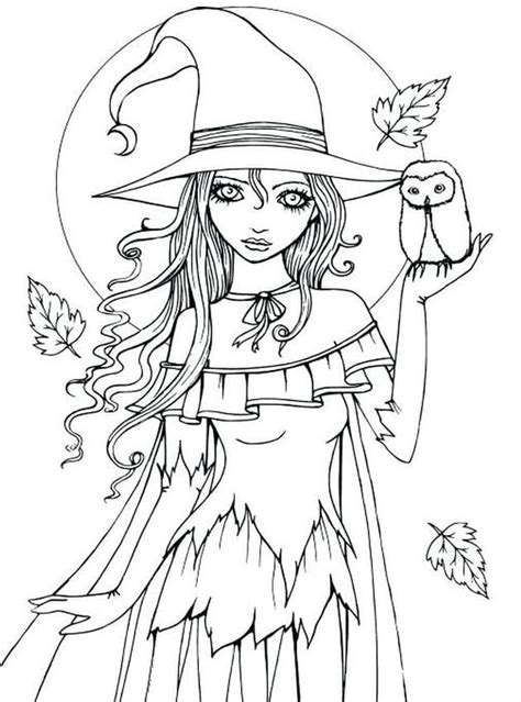 Printable Witch Printable Coloring Pages