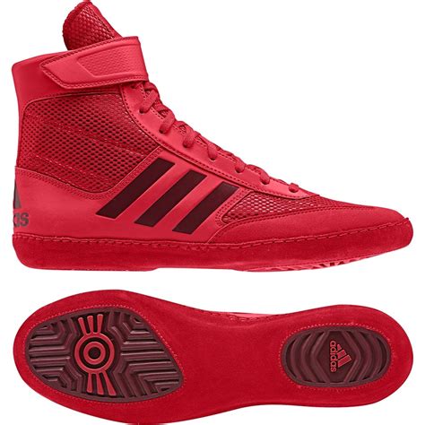 Adidas Combat Speed 5 Wrestling Shoes (Red / Dark Red) - Blue Chip ...