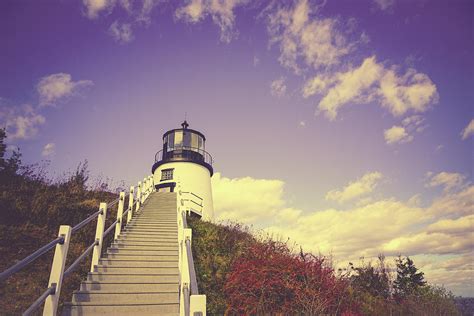 Autumn Lighthouse Photograph by Olivia StClaire - Fine Art America