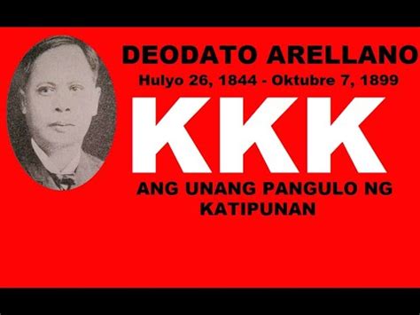 Deodato Arellano | Ang Unang Pangulo ng Katipunan - YouTube