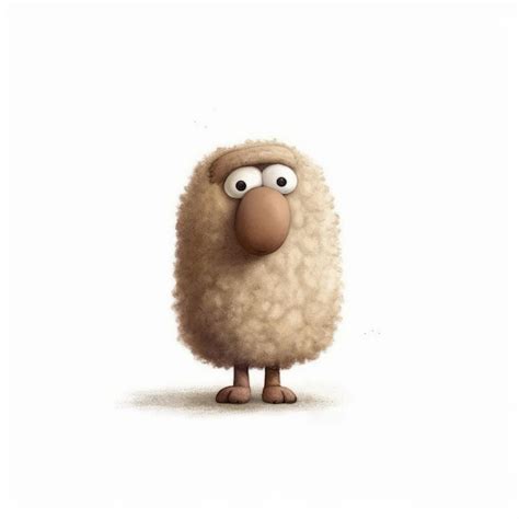 Premium AI Image | Sheep Art By Jon Klassen With Snicker Emoji