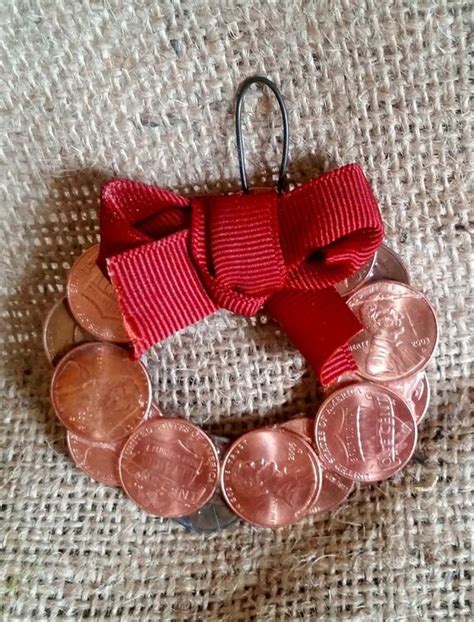 Penny Wreath Christmas ornament