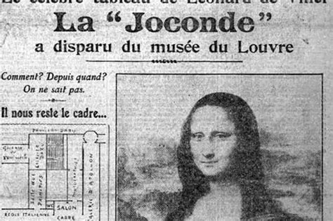 History fact, it happened on August 22 in Paris: Mona Lisa is stolen from the Louvre ...