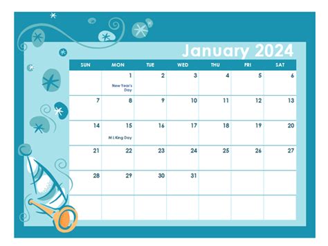 2024 Colorful Kids Monthly Calendar - Free Printable Templates