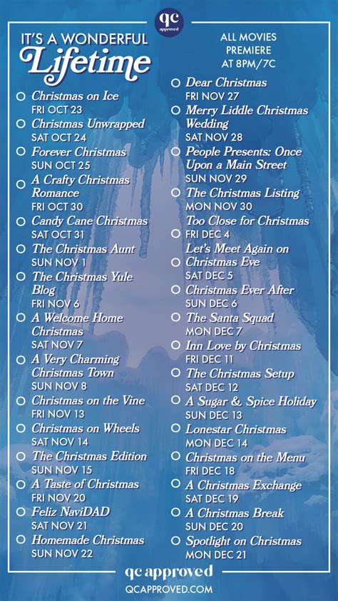 Hallmark Movies And Mysteries Christmas 2023 Printable Schedule - FreePrintable.me