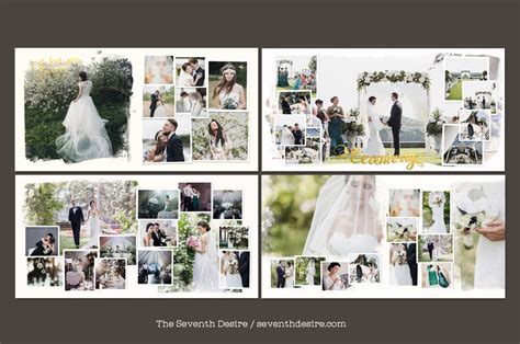 Wedding Photobook 12x12 Album Photoshop Templates Album | Etsy