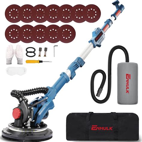 Enhulk Drywall Sander, 900W 7.2A Electric Drywall Sander with Vacuum ...