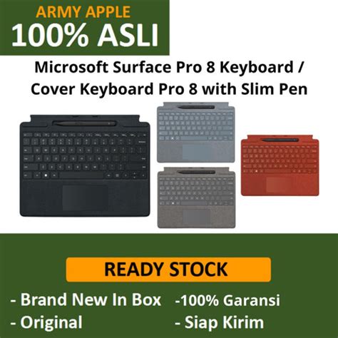 Jual Microsoft Surface Pro 8 Keyboard / Keyboard Cover Pro 8 with Slim ...