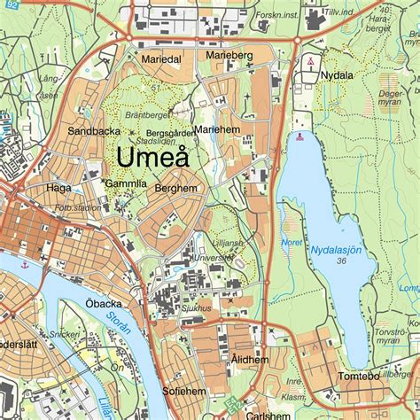 Umeå 1 Map by Lantmateriet | Avenza Maps